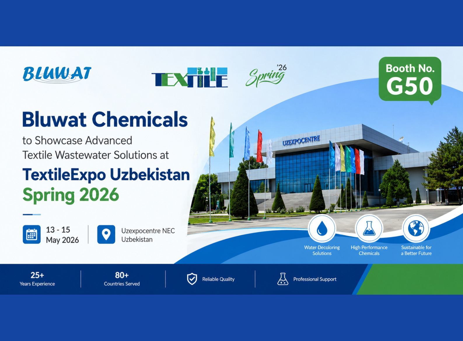Derniers blogs de l'entreprise sur Comment Bluwat Chemicals soutient les projets de traitement des eaux usées textiles en Ouzbékistan
