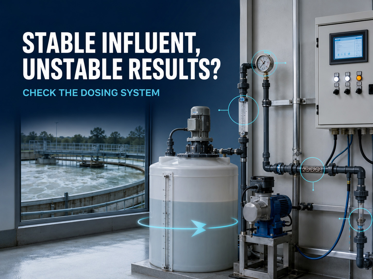 Derniers blogs de l'entreprise sur Stable Influent but Unstable Treatment Results? Check the Chemical Dosing System