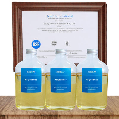 acheter Purification certifiée NSF Poly DADMAC PDADMAC Produit chimique de traitement de l'eau 20% à 50% de teneur en solides fabrication en ligne