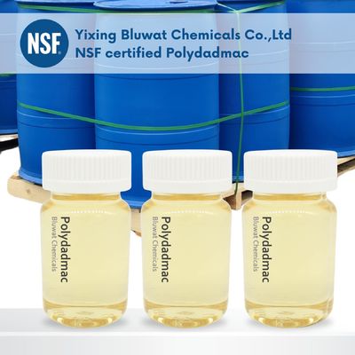 acheter Produits chimiques certifiés NSF utilisés pour purifier l'eau PolyDADMAC PDADMAC Traitement chimique de l'eau Polymère cationique fabrication en ligne