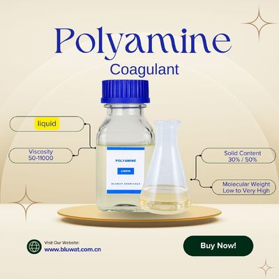 acheter Contenu en solides 50% Polyamine à viscosité de poids moléculaire variable fabrication en ligne