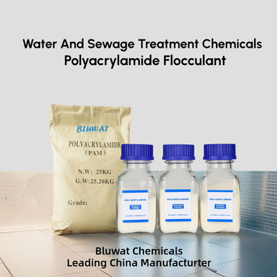 acheter Polyacrylamide PAM Polyelectrolyte Produits chimiques de traitement de l'eau et des eaux usées utilisés dans l'usine Stp fabrication en ligne