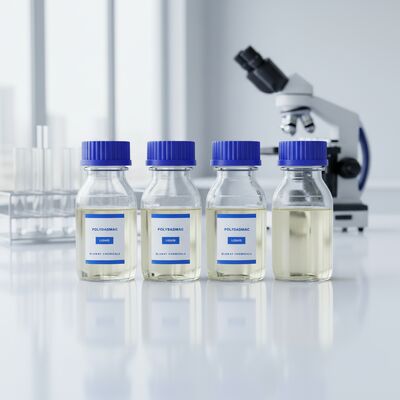 acheter PolyDADMAC DA502 polymère cationique à viscosité moyenne et solide élevée à 50% pour le traitement stable de l'eau et les systèmes de clarification continue des eaux usées fabrication en ligne