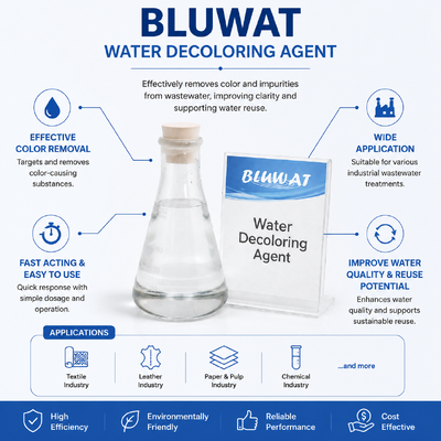 Acheter BWD-01 Agent décolorant à l'eau pour les effluents industriels à haute couleur avec 50-99% d'élimination de la couleur et 50-80% de réduction de la COD fabrication en ligne