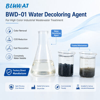 Acheter BWD-01 Agent de décoloration de l'eau CAS 55295-98-2 pour le traitement des eaux usées industrielles à haute couleur à 50% de teneur en solides fabrication en ligne