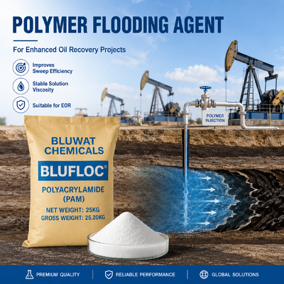 acheter BLUFLOC HA7525 PAM anionique 20 à 100 mailles pour le contrôle des pertes de fluide de boue de forage dans les applications de champs pétrolifères fabrication en ligne