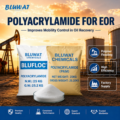 Acheter BLUFLOC de qualité de forage à l'huile de polyacrylamide avec 89% de teneur en solides pour des performances stables du système de boue fabrication en ligne