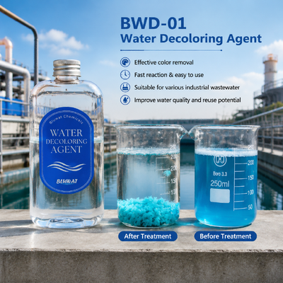acheter Agent de décoloration de l'eau BWD-01 avec 55% de matière sèche pour la neutralisation de charge cationique comme alternative à la bentonite fabrication en ligne