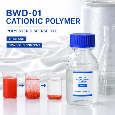 Acheter Agent de décoloration cationique BWD-01 pour les eaux usées de colorants dispersés de polyester en Thaïlande fabrication en ligne