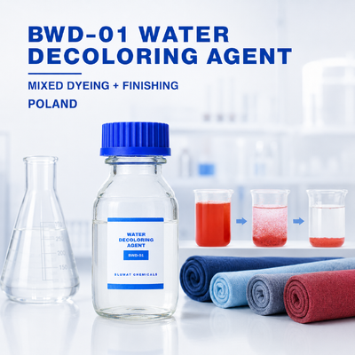 Acheter BWD-01 Agent décolorant pour l'eau à 50% de teneur en solides et pH 3-6 pour le traitement des eaux usées textiles en Pologne fabrication en ligne