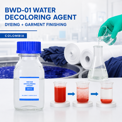 Acheter Agent de décoloration de l'eau BWD-01 pour les effluents de teinture textile et de finition de vêtements en Colombie fabrication en ligne