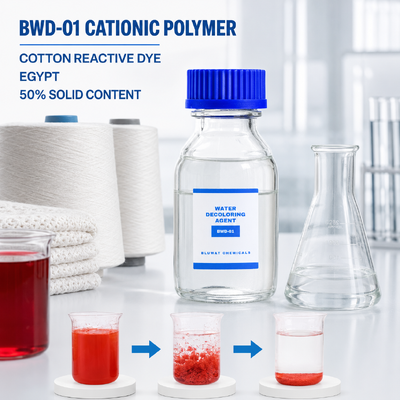 Acheter BWD-01 Polymère cationique pour le traitement des eaux usées par la teinture réactive du coton en Égypte fabrication en ligne
