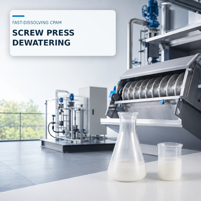 Acheter Émulsion de polyacrylamide cationique à dissolution rapide pour le déshydratation par vis presse fabrication en ligne