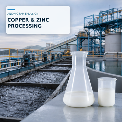 Acheter Émulsion de polyacrylamide anionique pour le traitement des minéraux de cuivre et de zinc à très forte masse moléculaire dans des formulations à base d'huile et d'eau fabrication en ligne