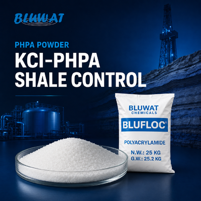 Acheter KCl-PHPA poudre additif de boue de forage pour le forage réactif de schistes avec 89% de teneur en min solide Copolymère anionique soluble dans l'eau fabrication en ligne