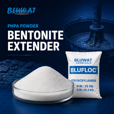 Acheter Poudre PHPA Extender Bentonite avec 89% Min. Teneur en solides pour fluides de forage à faible teneur en solides comme copolymère anionique fabrication en ligne