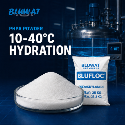 Acheter Hydratation de poudre PHPA dans de l'eau de dilution à 10-40 degrés C fabrication en ligne