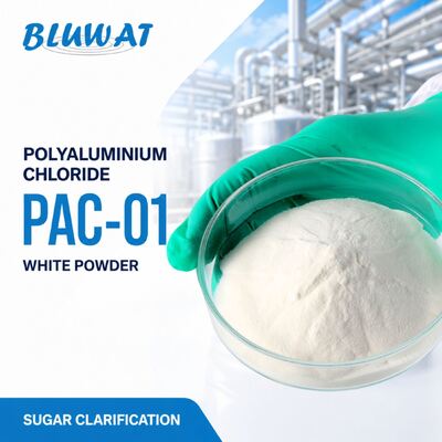 Acheter 45-55% basicité poudre blanche PAC-01 Chlorure de polyaluminium pour la clarification du sucre fabrication en ligne