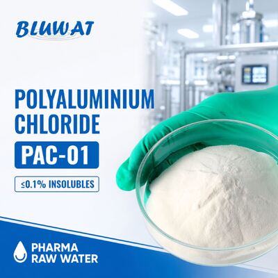 Acheter PAC-01 Chlorure de polyaluminium séché par pulvérisation à 0,1% max. Insoluble pour le prétraitement de l'eau brute pharmaceutique fabrication en ligne