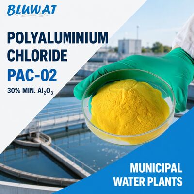 Acheter PAC-02 Chlorure de polyaluminium à base de 45 à 85% et à teneur en Al2O3 minimale de 30% pour les installations d'approvisionnement en eau municipales fabrication en ligne