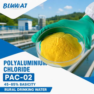 Acheter PAC-02 Chlorure de polyaluminium à 0,1% max. insolubles et 30% min. Al2O3 contenu dans des sacs de 25 kg pour l'eau potable rurale fabrication en ligne