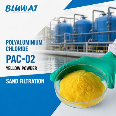 Acheter 30% Min. Al2O3 Poudre Jaune PAC-02 Chlorure de Polyaluminium pour Filtration de Sable fabrication en ligne