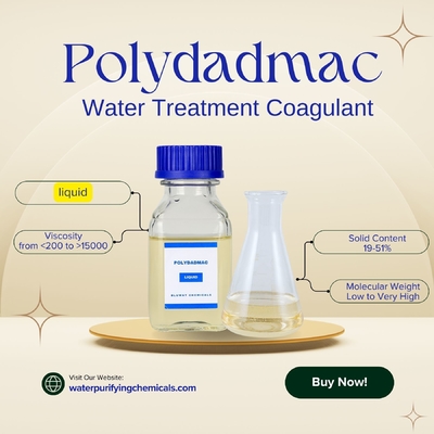 Produits chimiques de purification de l'eau certifiés NSF Coagulant de traitement de l'eau PolyDADMAC PDADMAC CAS n° 26062-79-3