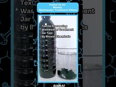 Traitement des eaux usées textiles par coagulation et floculation