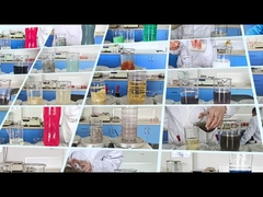 Cas de traitement des eaux usées Boîtes de test expérientiel par coagulants et floculants