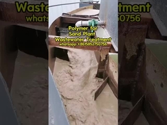 Polymères de polyacrylamide floculants pour le traitement des eaux usées des usines de sable