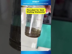 #Flocculant pour #Sandwashing les eaux usées♪ Rapide test de réaction #Polyacrylamide!